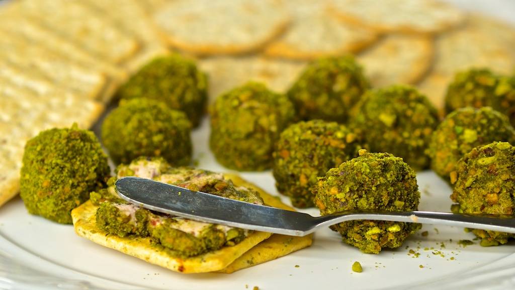 Moringa Pistachio Lemon Cheese Balls