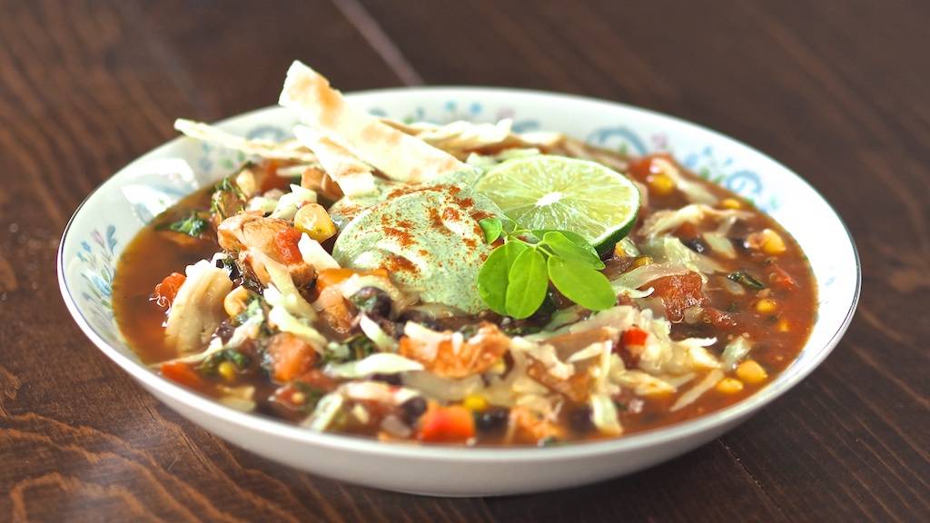 Moringa Chicken Tortilla Soup