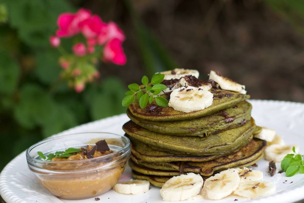 Moringa Banana Pancakes