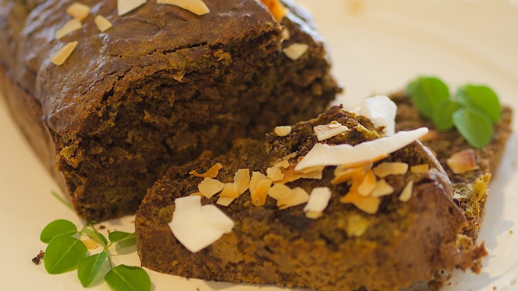 Chocolate Coconut Banana Bread with Moringa