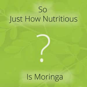 So Just how Nutritious is Moringa Oleifera