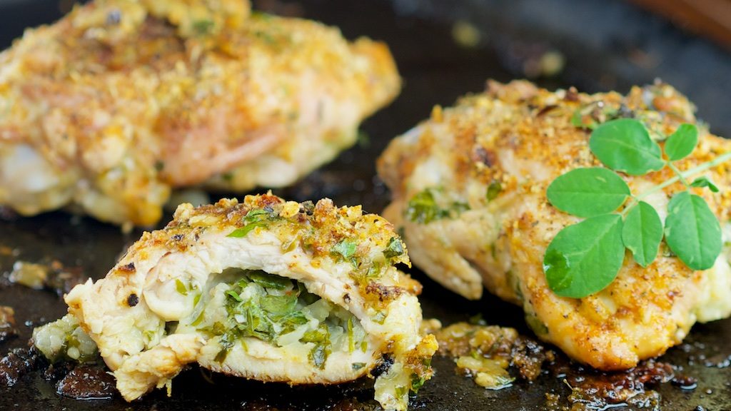 Moringa Stuffed Chicken: Cajun and PepperJack