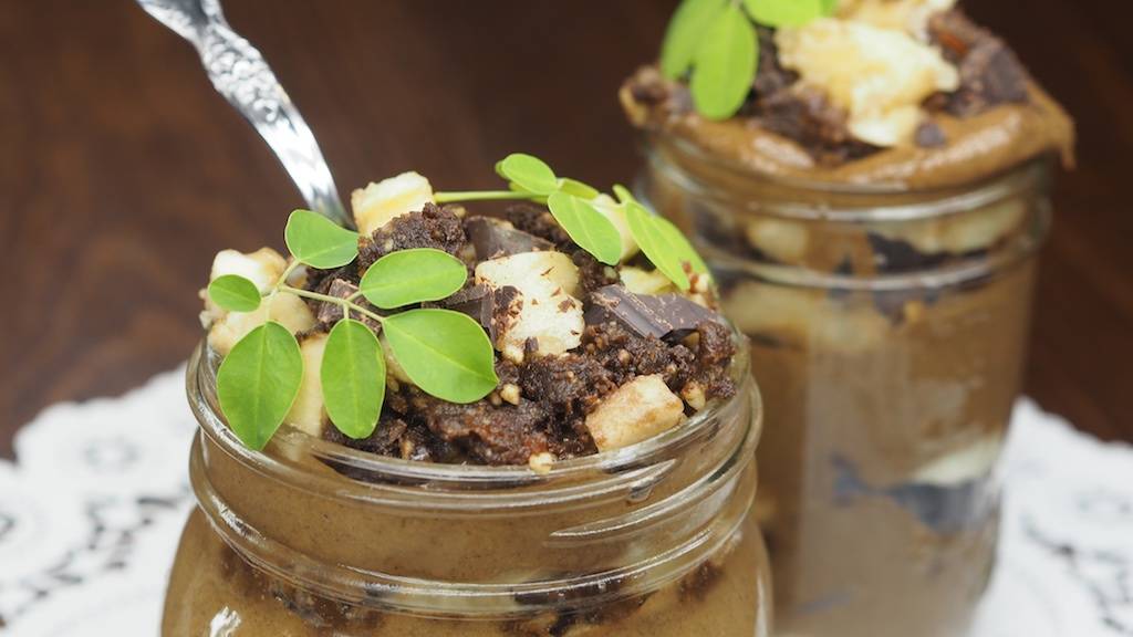 Moringa Banana Brownie Mousse Parfait