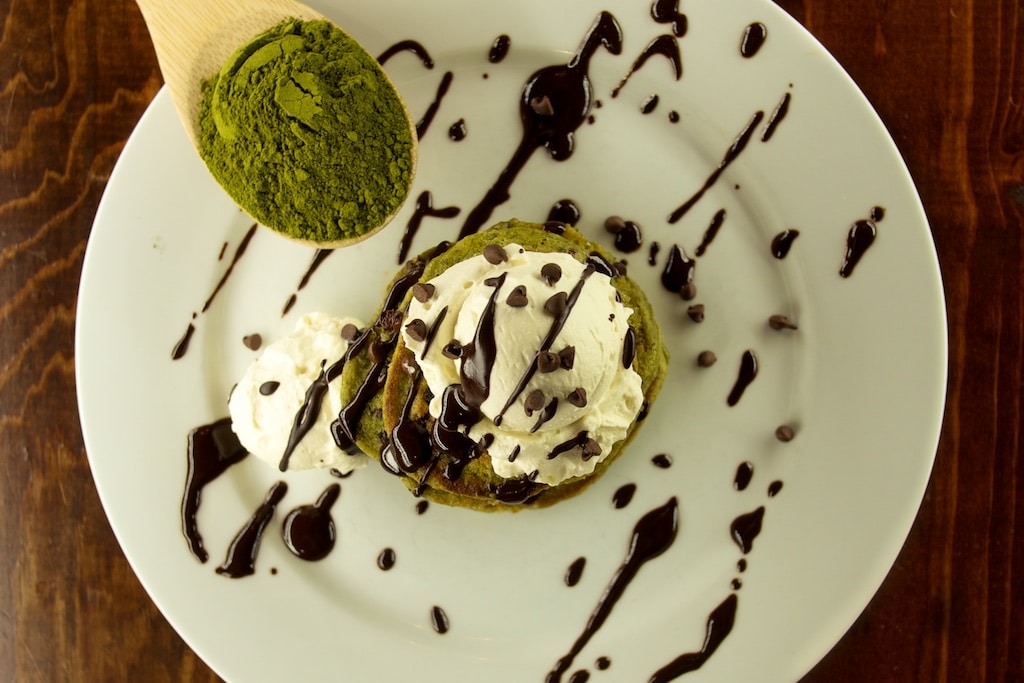 Mini Mint Moringa Chocolate Chip Pancakes - A Healthy Leaf