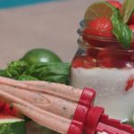 Basil Moringa Watermelon-Limeade Popsicle