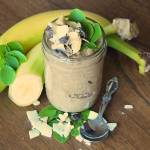 Moringa Overnight Oats: Creamy Chocolate Coconut Peanut Swirl