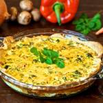 Moringa Quiche: Feta Vegetable Quiche