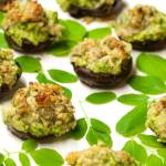 Moringa Stuffed Mushrooms