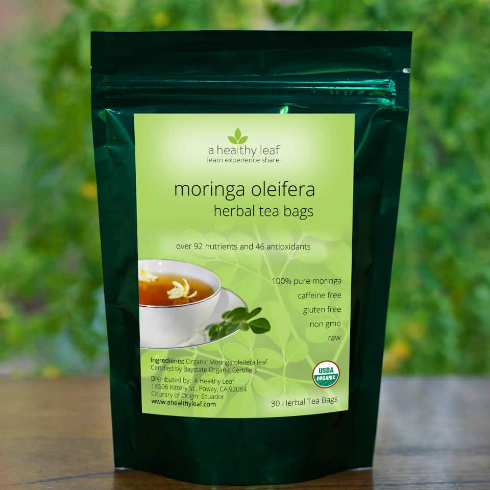 Moringa Tea USDA Certified Organic Moringa Oleifera Leaf Tea