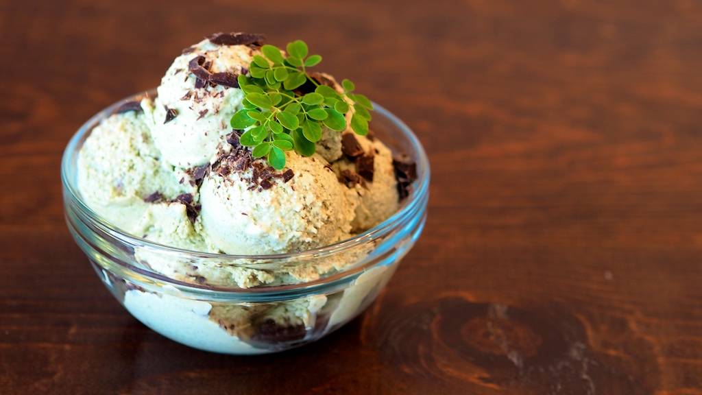 Moringa Mint Chocolate Chip Ice Cream