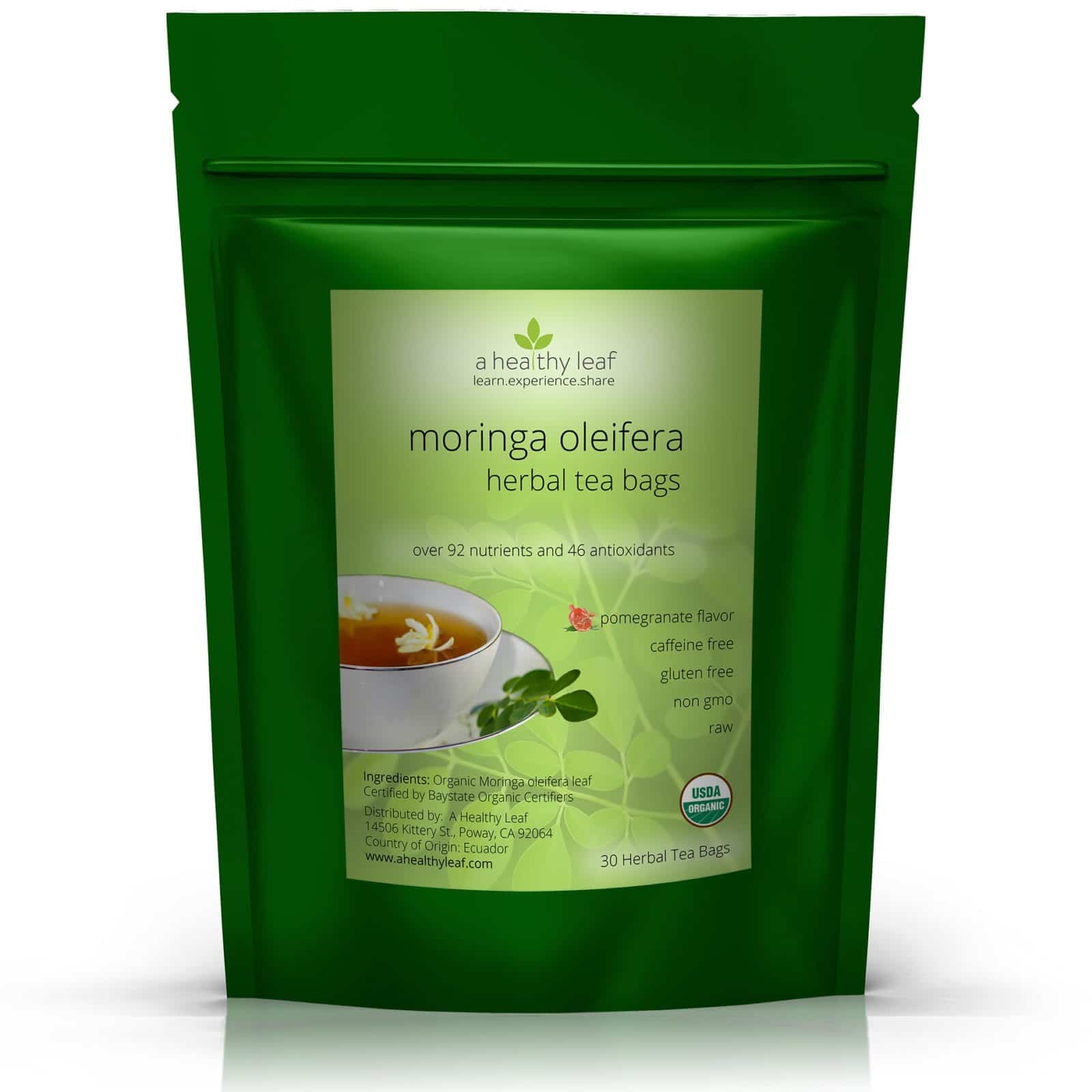 Moringa Tea USDA Certified Organic Moringa Oleifera Leaf Tea