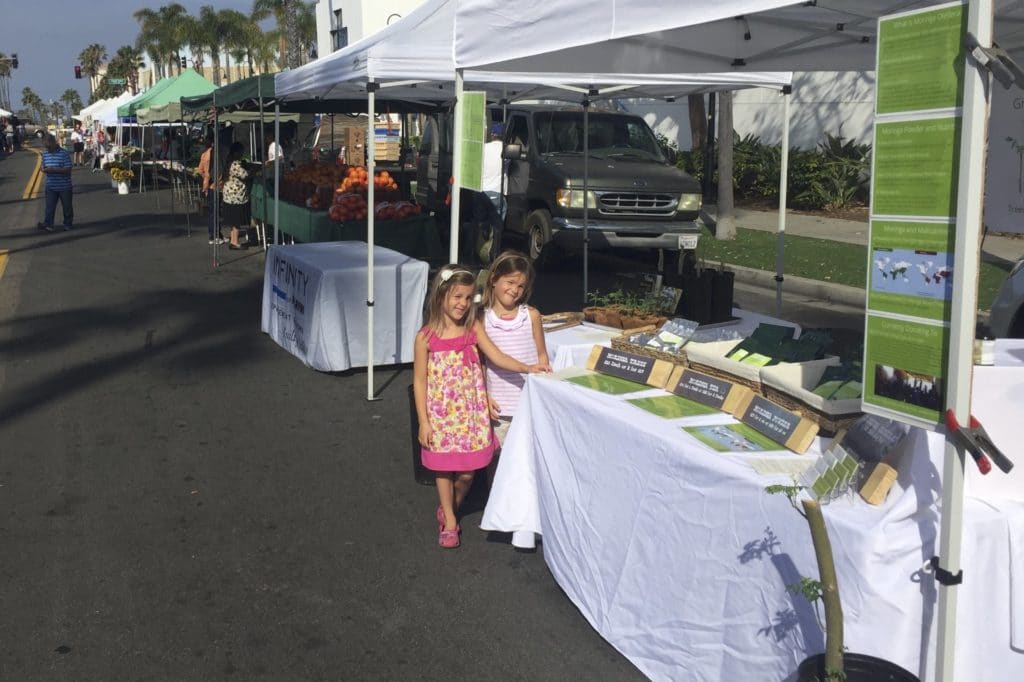 Selling Moringa At Ocean Side Farmer Market