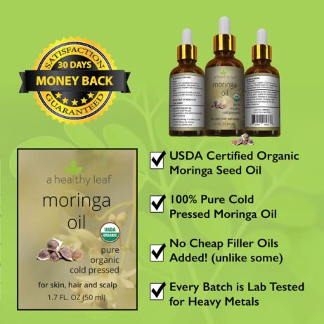 Moringa Oil: Certified Organic Moringa Seed Oil - Image 5